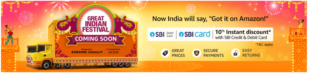 Upcoming Amazon Great Indian Festival 2022